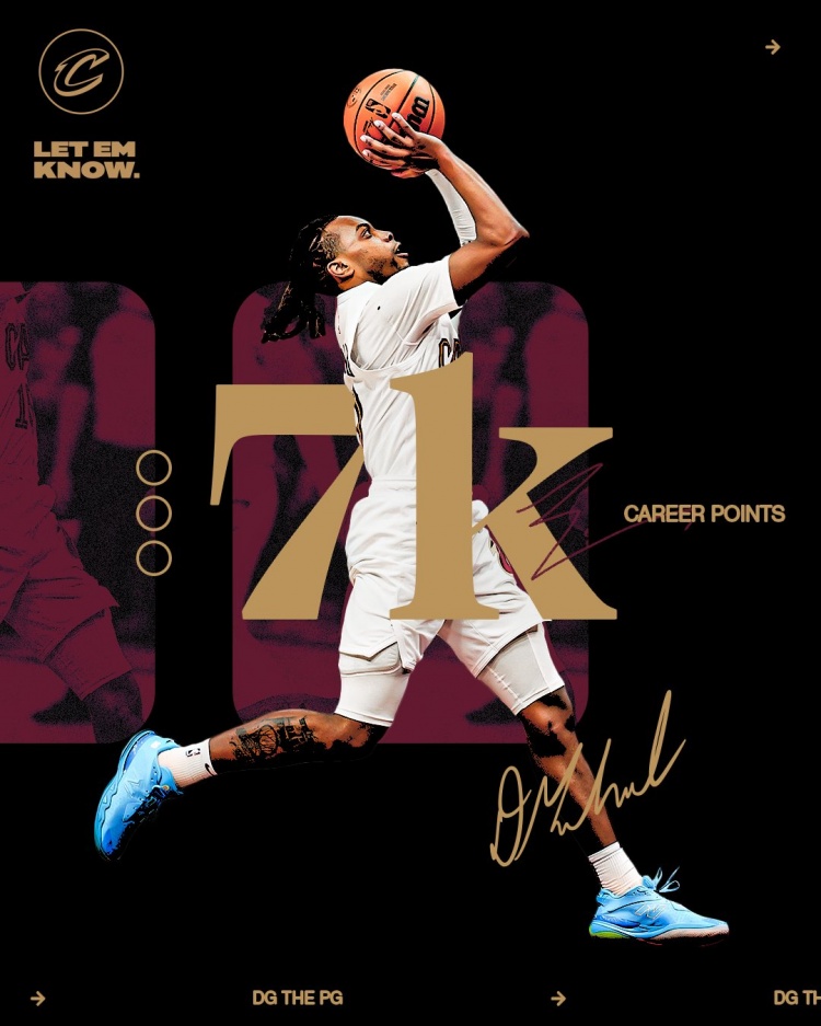 未來可期！加蘭騎士生涯得分達到7000分 隊史第11位！