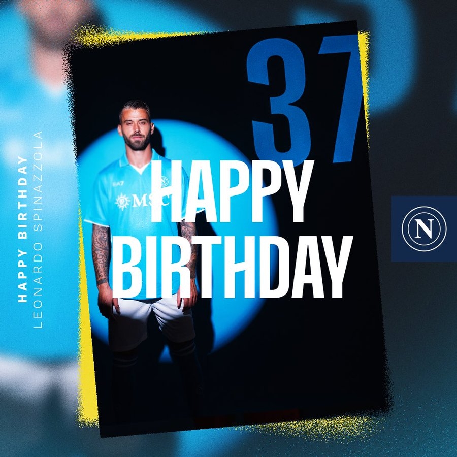 生日快樂！那不勒斯官方發(fā)文慶祝斯皮納佐拉32歲生日