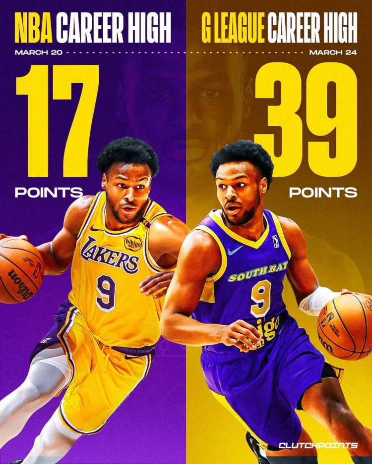 在進步！布朗尼一周內(nèi)先后創(chuàng)下個人NBA和G聯(lián)盟單場得分新紀錄